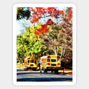 Teachers - Parked School Buses Sticker